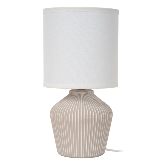 FILIZ - Lampa stołowa - Ø 16 cm - 1xE14 - Cream - Essential 47551/81/38 LUCIDE